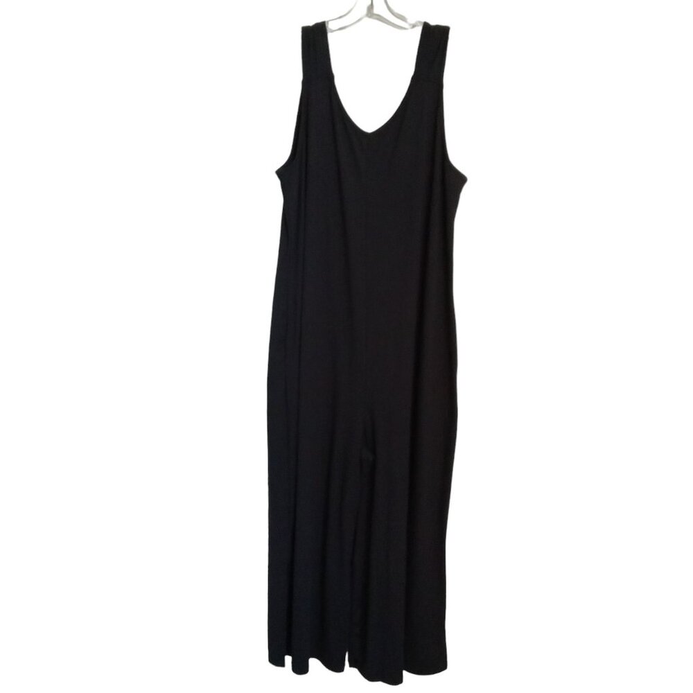 Cuddl Duds Regular Wide Leg Flexwear V-Neck Jumpsuit Size P1X